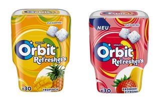 Neu - Orbit Refresher Tropisch und Erdbeer-Zitrone
